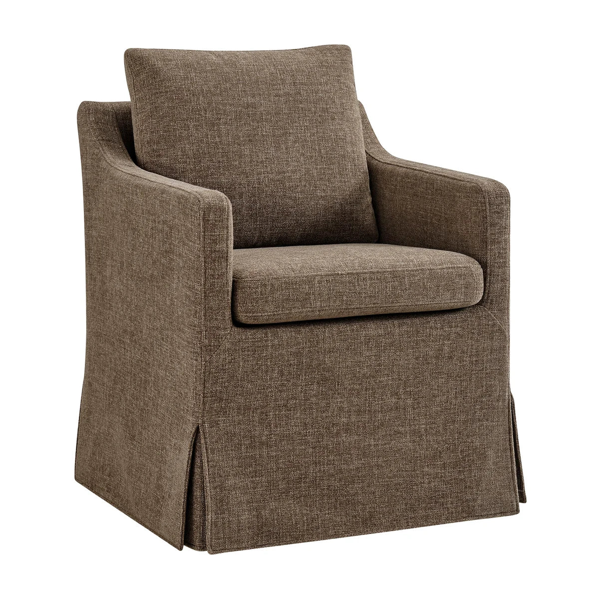 Serene Slipcovered Performance Fabric Dining Armchair