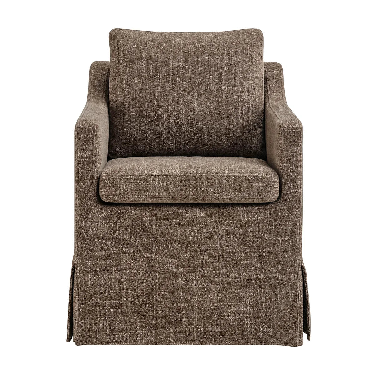 Serene Slipcovered Performance Fabric Dining Armchair