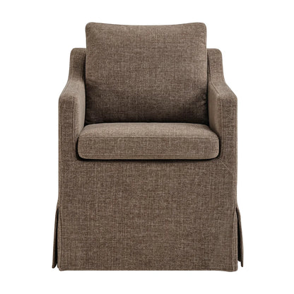Serene Slipcovered Performance Fabric Dining Armchair