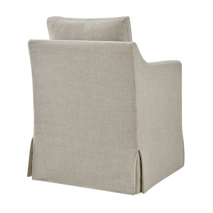 Serene Slipcovered Performance Fabric Dining Armchair