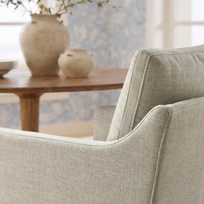 Serene Slipcovered Performance Fabric Dining Armchair