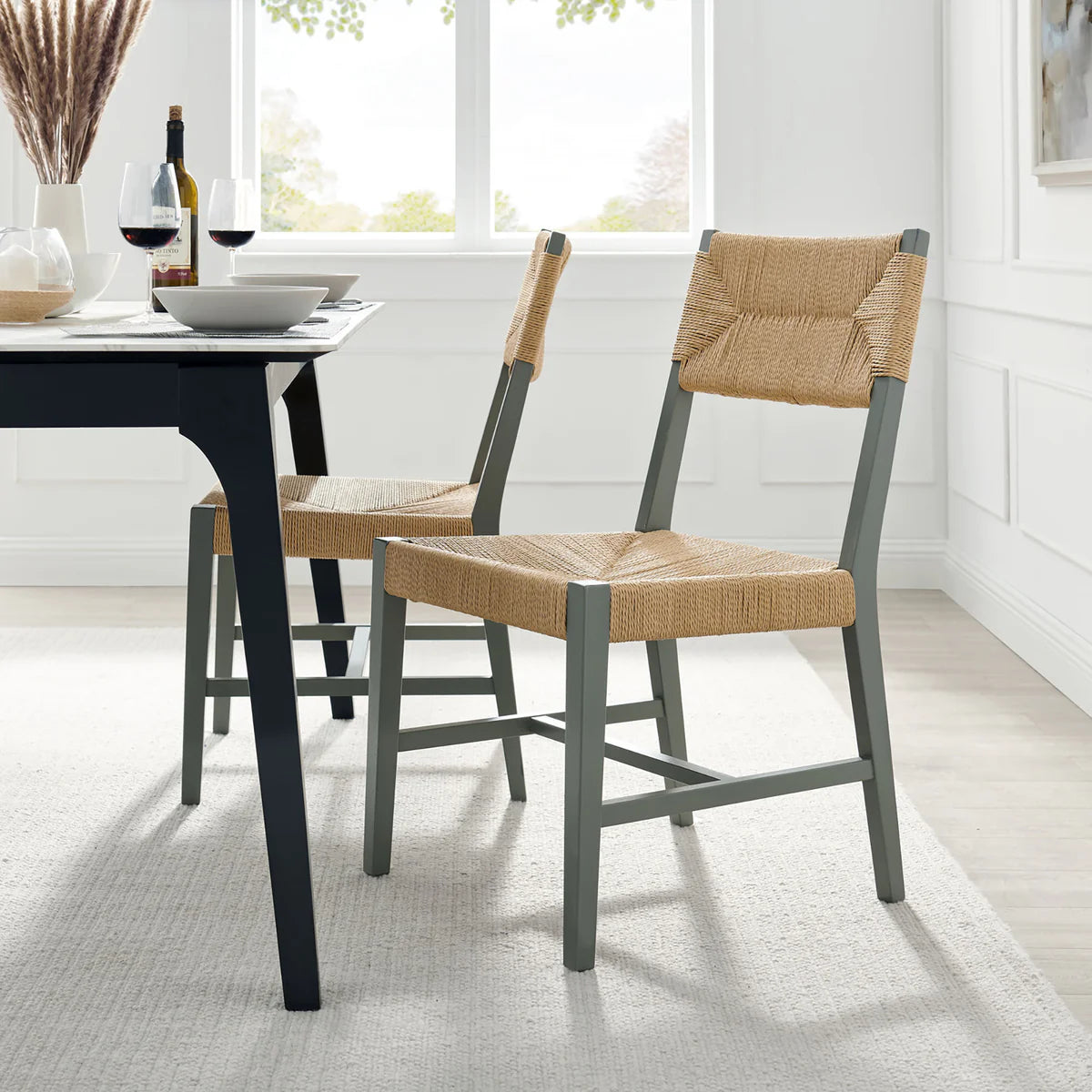 Bodie Wood Dining Chair Set of 2