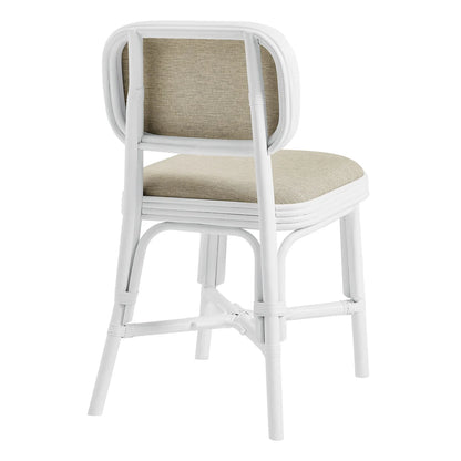 Bahari Upholstered Rattan Dining Chair Natural
