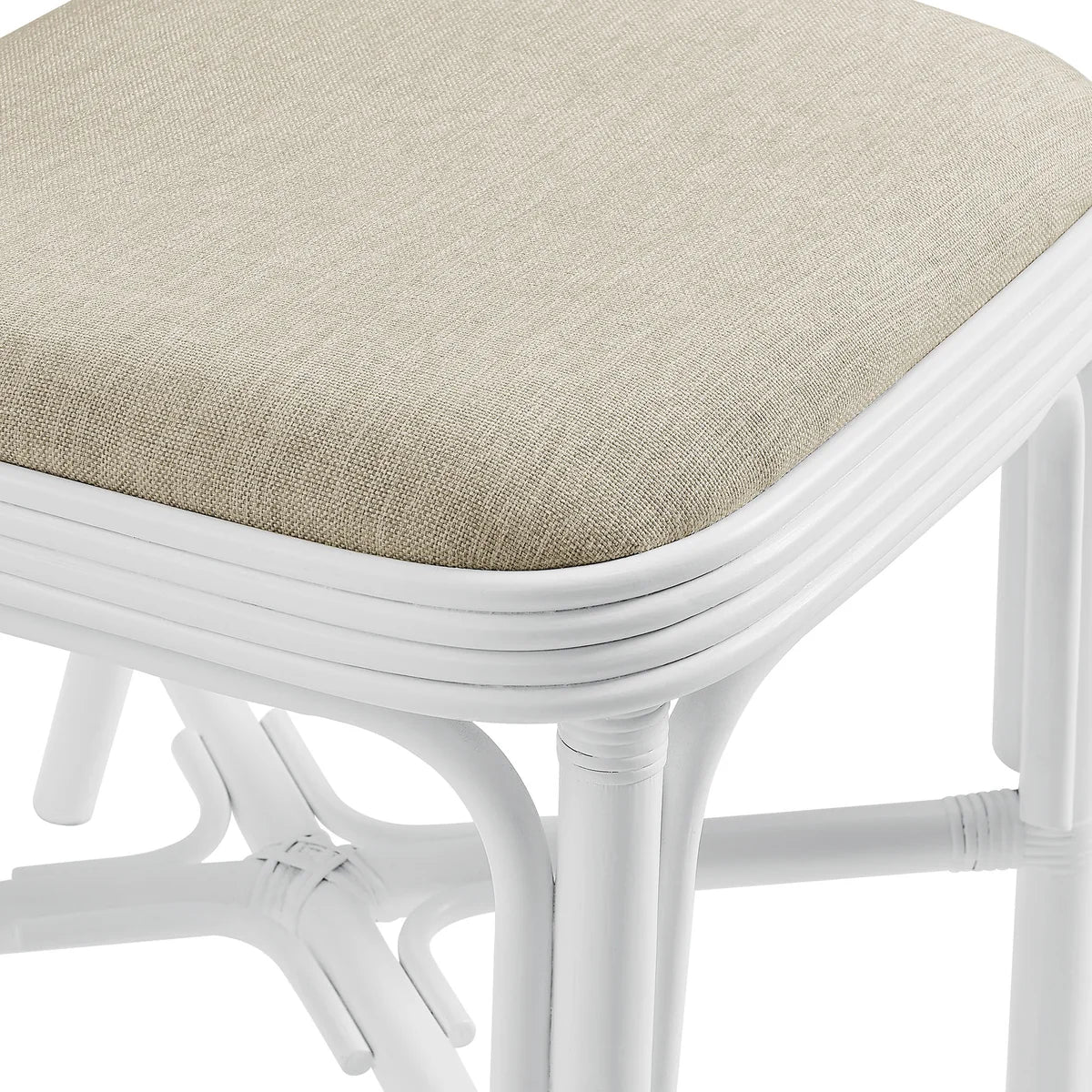 Bahari Upholstered Rattan Dining Chair Natural