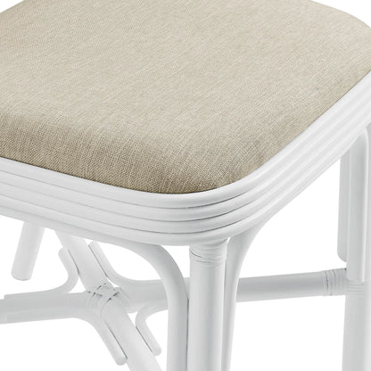 Bahari Upholstered Rattan Dining Chair Natural