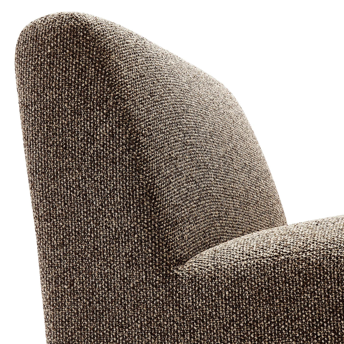 Amita Lattice Boucle Upholstered Armless Accent Chair