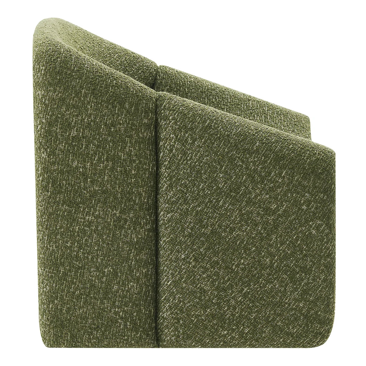 Vivi Looped Textural Fabric Curved Arm Accent Chair