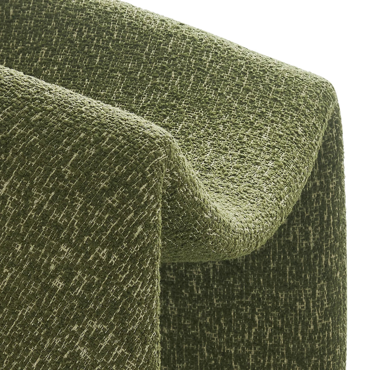 Vivi Looped Textural Fabric Curved Arm Accent Chair