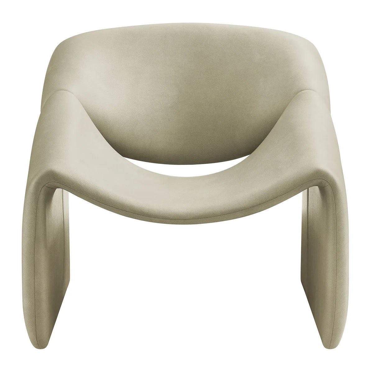 Vivi Vegan Leather Curved Arm Accent Chair