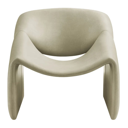 Vivi Vegan Leather Curved Arm Accent Chair