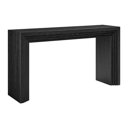 Olney 63 Inch Fluted Console Table Walnut