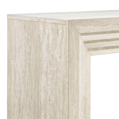 Olney 63 Inch Fluted Console Table Walnut