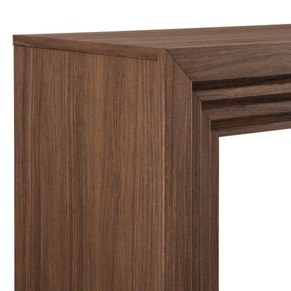 Olney 63 Inch Fluted Console Table Walnut