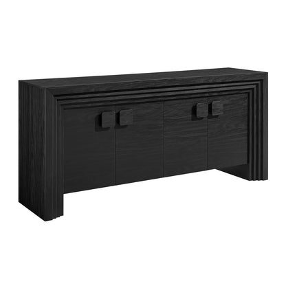 Olney 4‑Door Fluted Sideboard Walnut