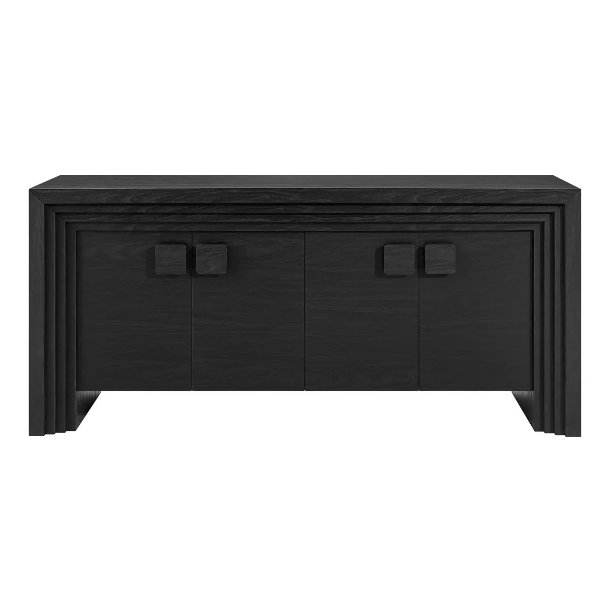 Olney 4‑Door Fluted Sideboard Walnut