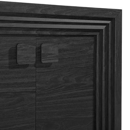 Olney 4‑Door Fluted Sideboard Walnut