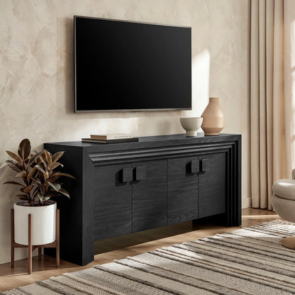 Olney 4‑Door Fluted Sideboard Walnut