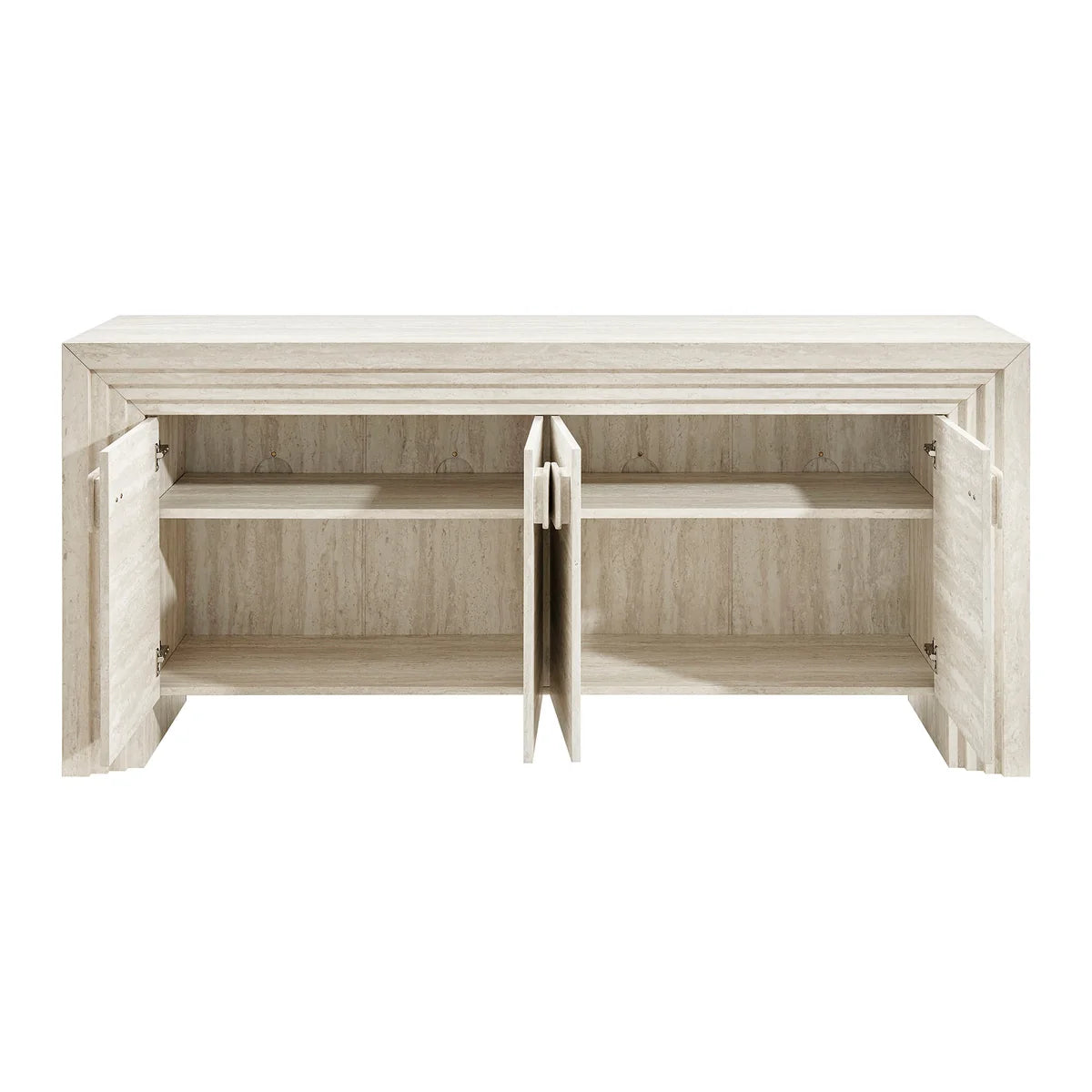 Olney 4‑Door Fluted Sideboard Walnut