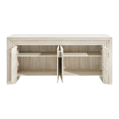 Olney 4‑Door Fluted Sideboard Walnut