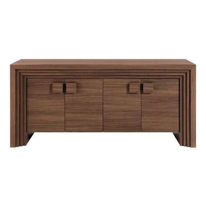 Olney 4‑Door Fluted Sideboard Walnut
