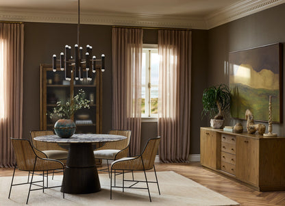 Daxon Wood Sideboard with Drawers and Doors