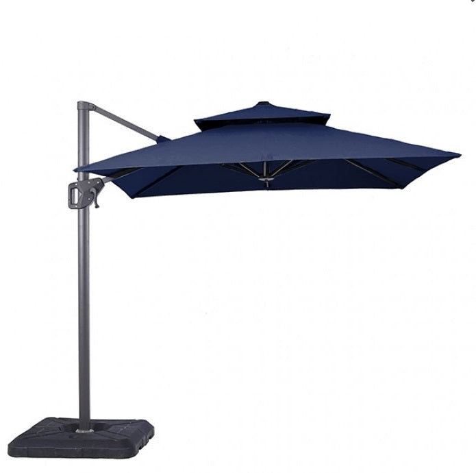 Fida 8 Ft Square Umbrella w/ Double Top + 37" Large Base