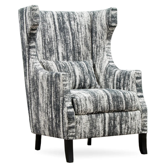 Huntington Chair | Zara Caviar Fabric on Hardwood Frame – Elegant and Durable Accent Chair for Sophisticated Interiors