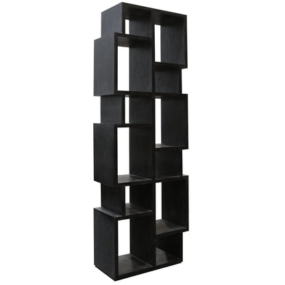 Warrington Bookcase Black Finish on Hardwood