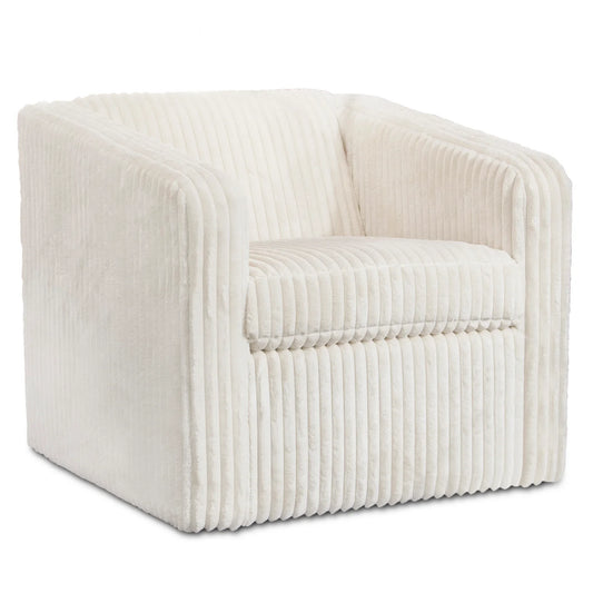 Sandoval Swivel Chair | Mega Ivory on Hardwood Frame – Elegant and Comfortable Swivel Chair for Modern Interiors