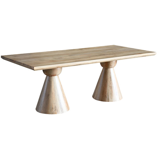 Tegan Dining Table - Blond Finish on Mango Wood