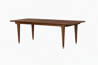 Hepburne Walnut Dining Table with Solid Wood Legs