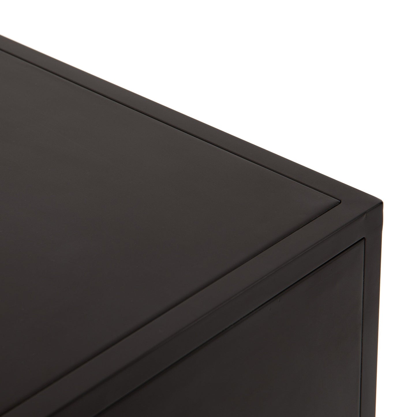 Stormy Aged Brown Iron 6‑Door Sideboard