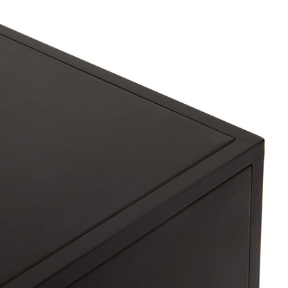 Stormy Aged Brown Iron 6‑Door Sideboard