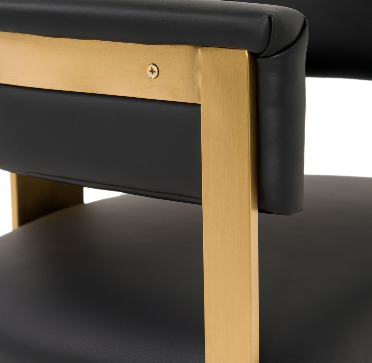 Modrest Boswell - Modern Black + Matte Gold Barstool