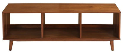 Cricket Open Shelf Media Stand - Modern Minimalist TV Console with Open Storage