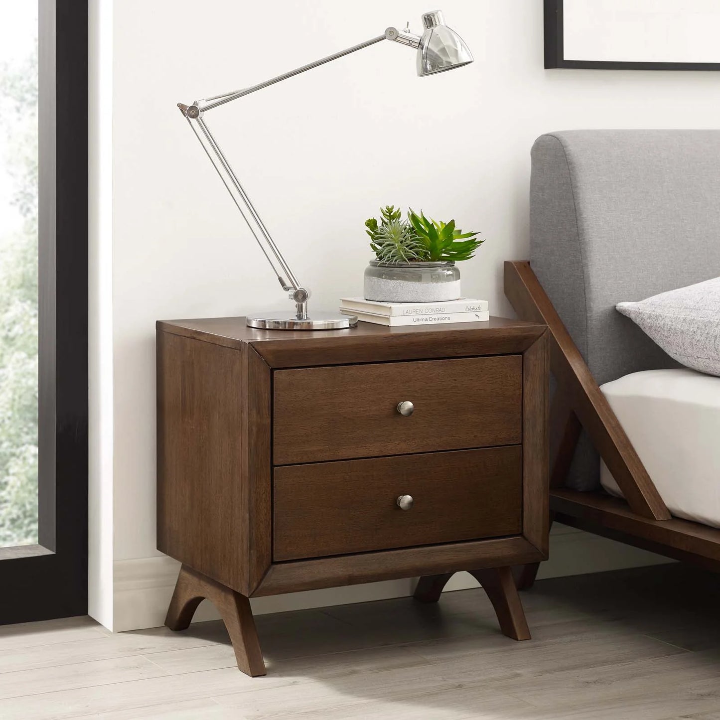 Providence Nightstand or End Table in Walnut