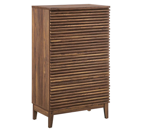 Render Mid-Century 5-Drawer Dresser Chest for Elegant Bedroom Storage and Organization Solutions DISC