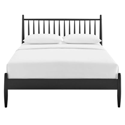 Zane Spindle Bed in Light Oak