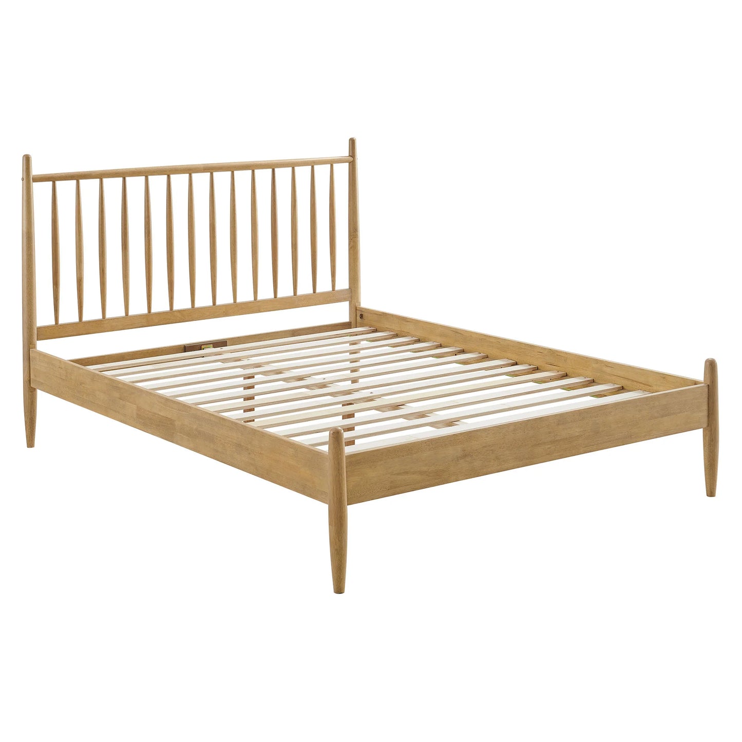 Zane Spindle Bed in Light Oak