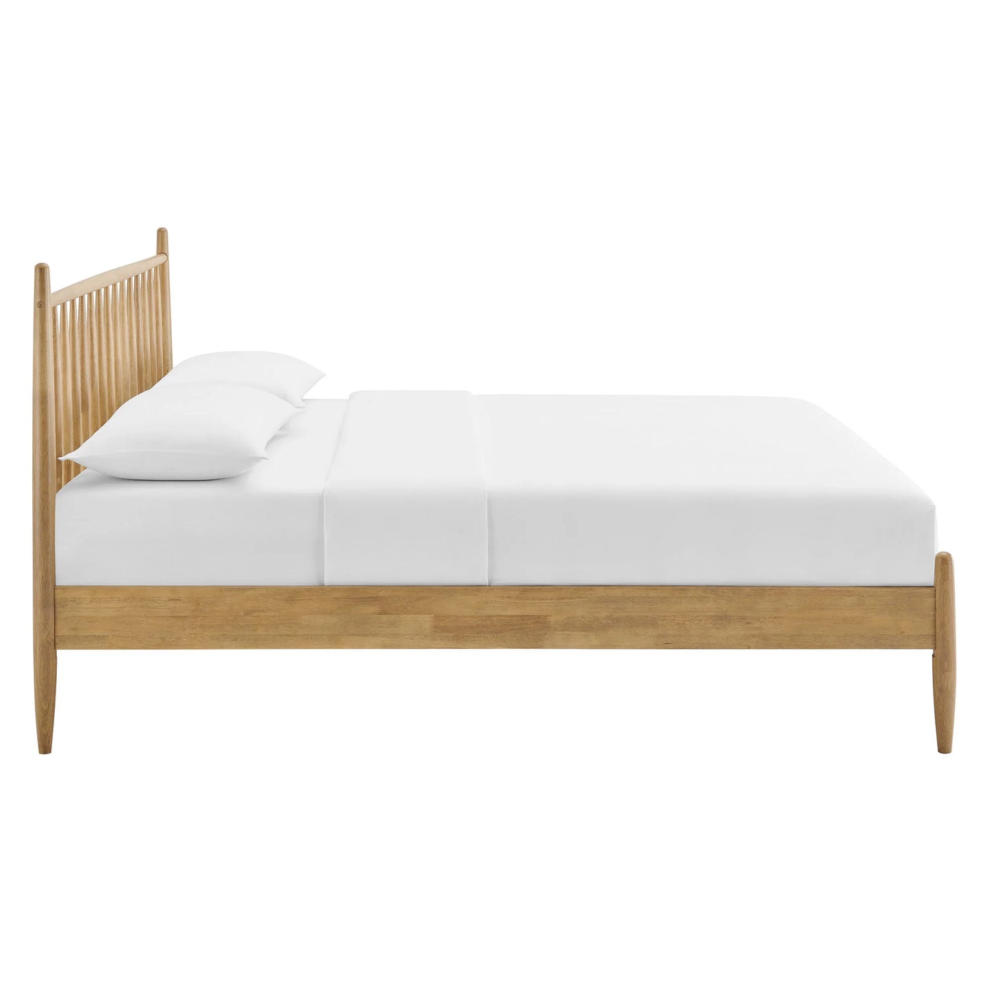 Zane Spindle Bed in Light Oak