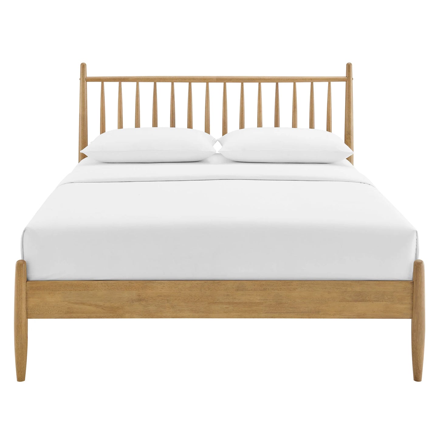 Zane Spindle Bed in Light Oak