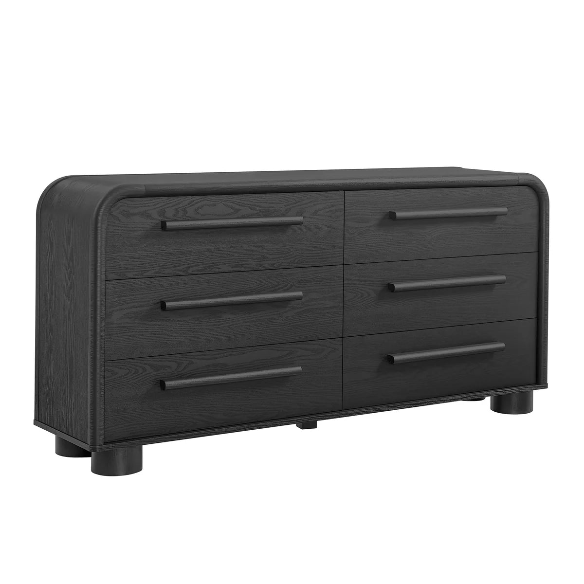 Bellamy Curved 6‑Drawer Dresser