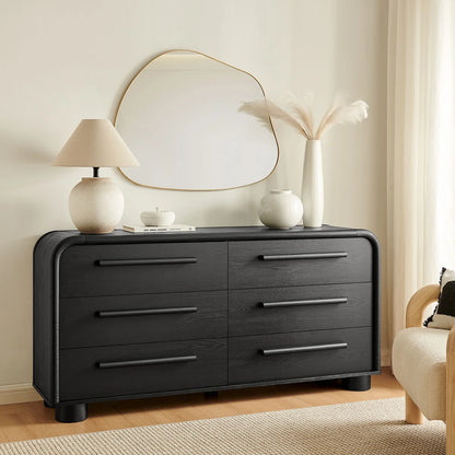 Bellamy Curved 6‑Drawer Dresser