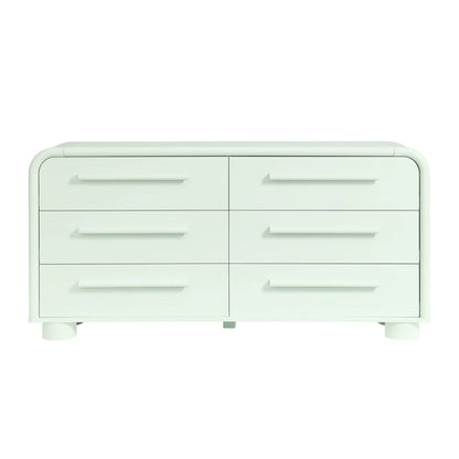 Bellamy Curved 6‑Drawer Dresser