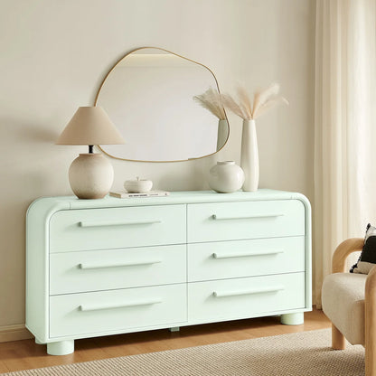 Bellamy Curved 6‑Drawer Dresser