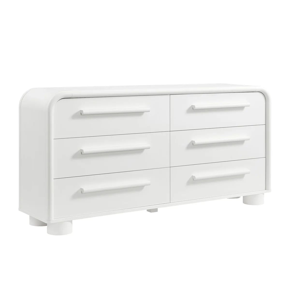 Bellamy Curved 6‑Drawer Dresser