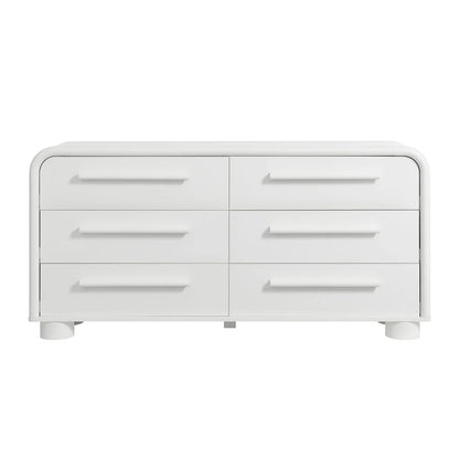 Bellamy Curved 6‑Drawer Dresser