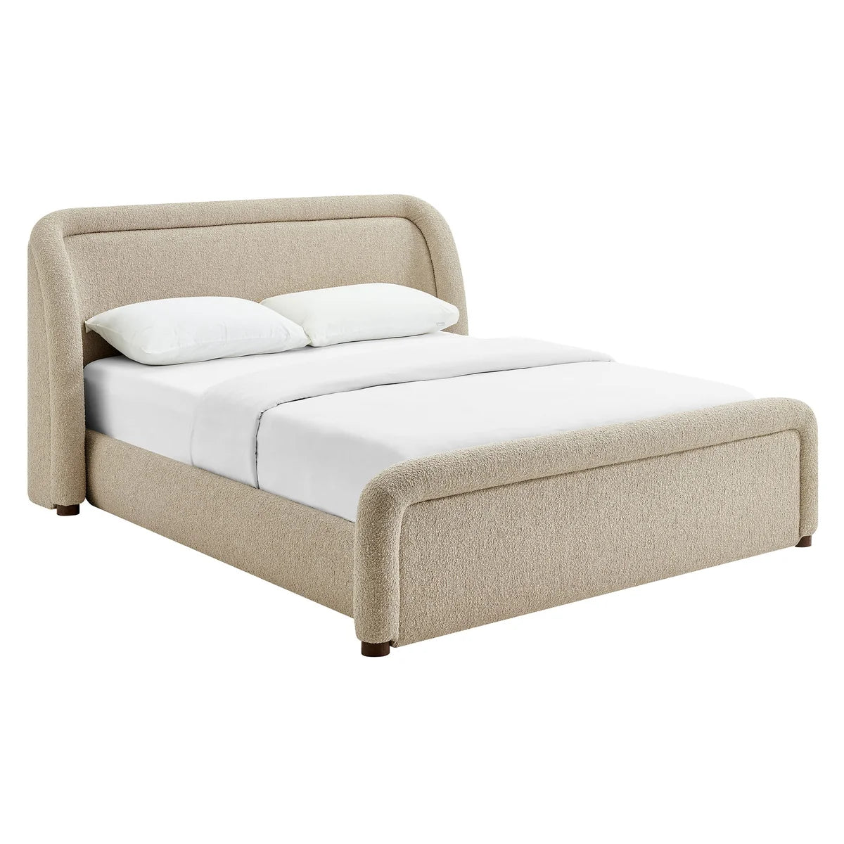 Tasmin Queen Upholstered Fabric Platform Bed