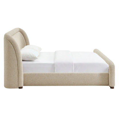 Tasmin Queen Upholstered Fabric Platform Bed