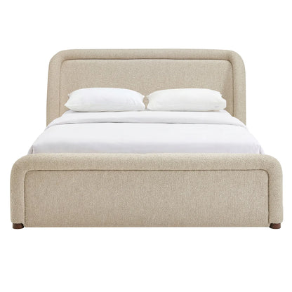 Tasmin Queen Upholstered Fabric Platform Bed
